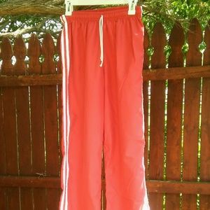 Red Track Pants with White Stripes: Aesthetic
